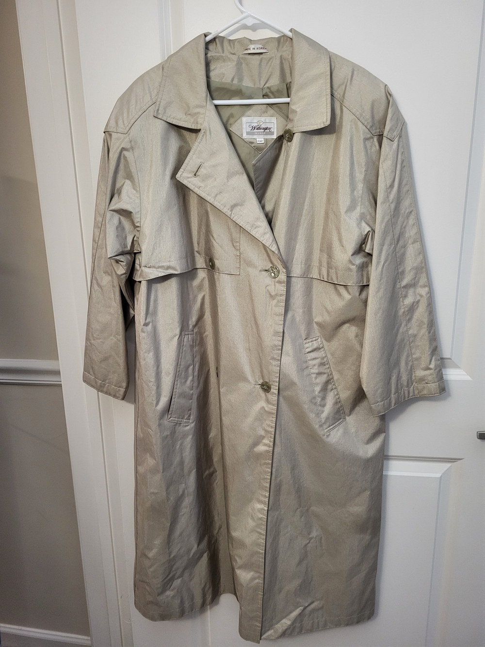 Worthington Beige Trench Coat - Classic Lightweight Outerwear